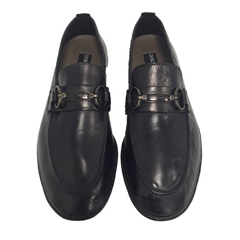 Mocassin noir DOLCE & GABBANA pour Homme .